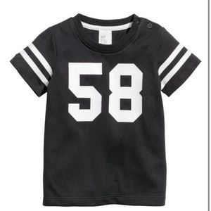 H&M jersey tee 12-18m charcoal grey